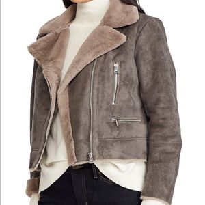Ralph Lauren Faux Shearling Moto Jacket